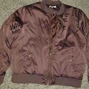 Rose gold bomber